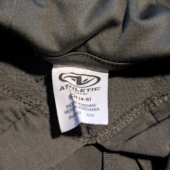 2 Women's Casual Hooded Sweatshirts - Olive Green and Burgundy - Picture 5 of 5